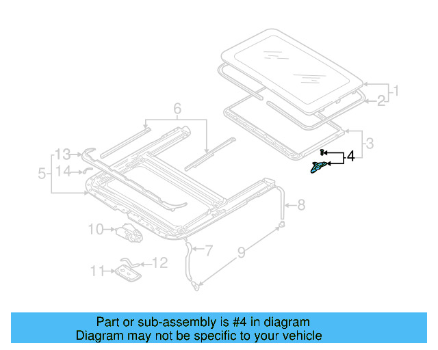 Sunshade Guide 8D5-877-165-A - View 38