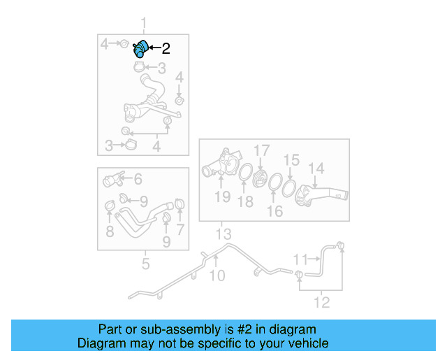 Upper Hose Coupling 1C0-122-291 - View 50