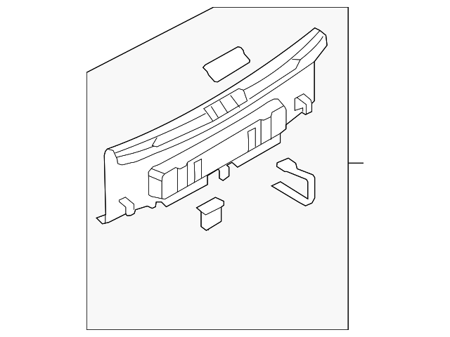 Rear Body Trim 1Q0-863-459-A-9B9 - View 2