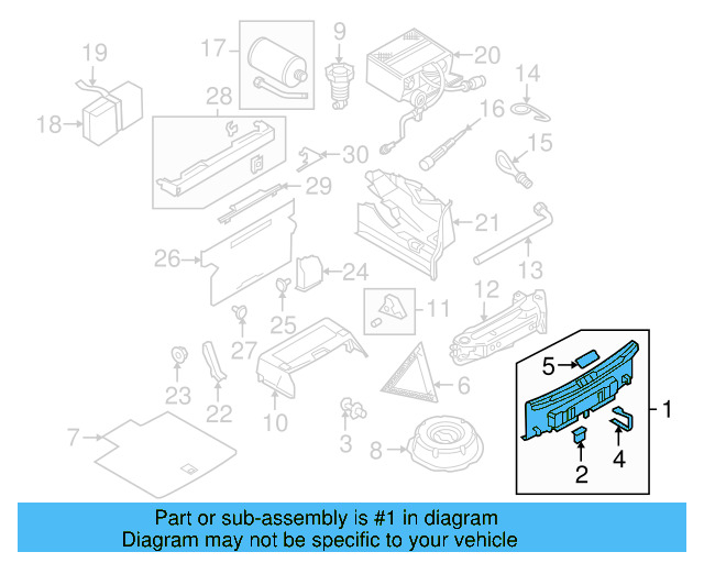 Rear Body Trim 1Q0-863-459-A-9B9 - View 4