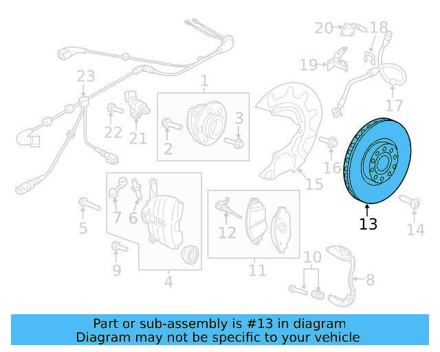 Disc Brake Rotor Front 5C0-615-301-D - View 22