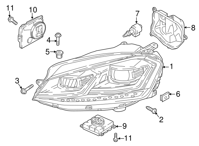 Headlamp Assembly U WHT-006-406 - View 34