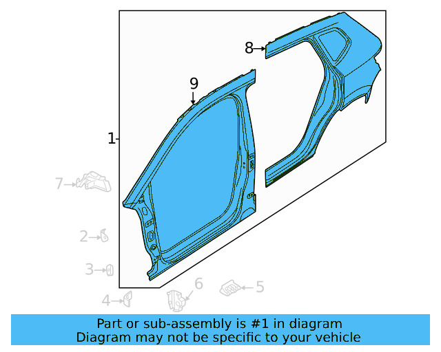 Uniside Assembly 2GJ-809-606 - View 5