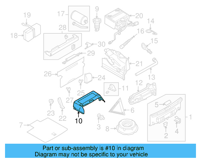 Tray 1Q0-867-071-D-9B9 - View 3