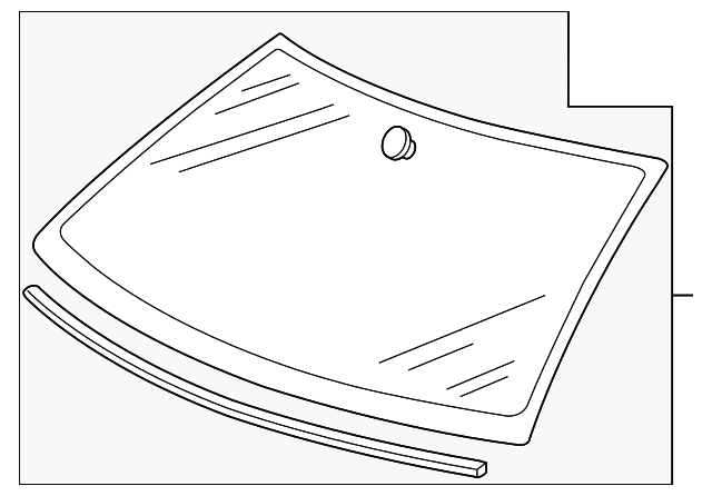 Windshield 1K5-845-011-BB - View 2