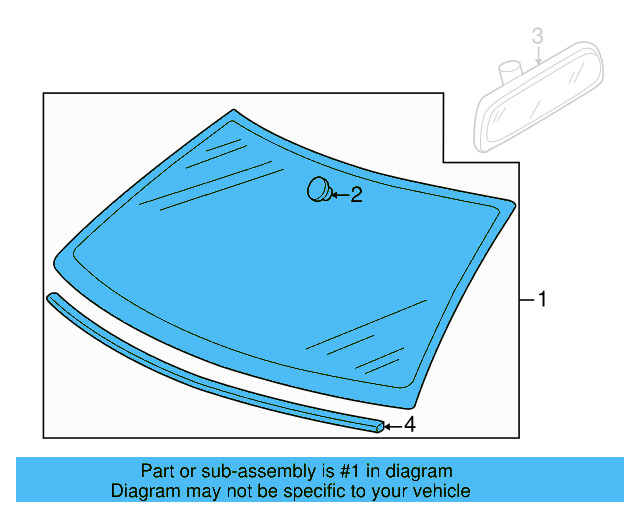 Windshield 1K5-845-011-BB - View 11
