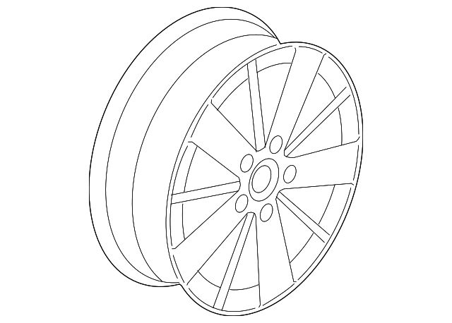 Wheel, Alloy 5C0-601-025-BP-FZZ - View 3