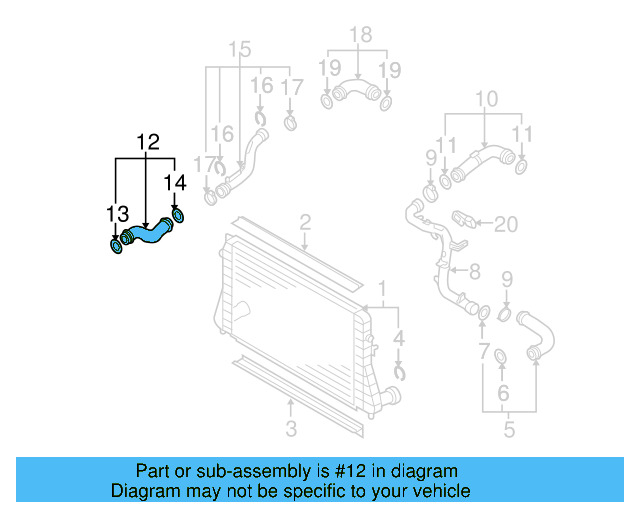 Connector Hose 1K0-145-828-AC - View 91