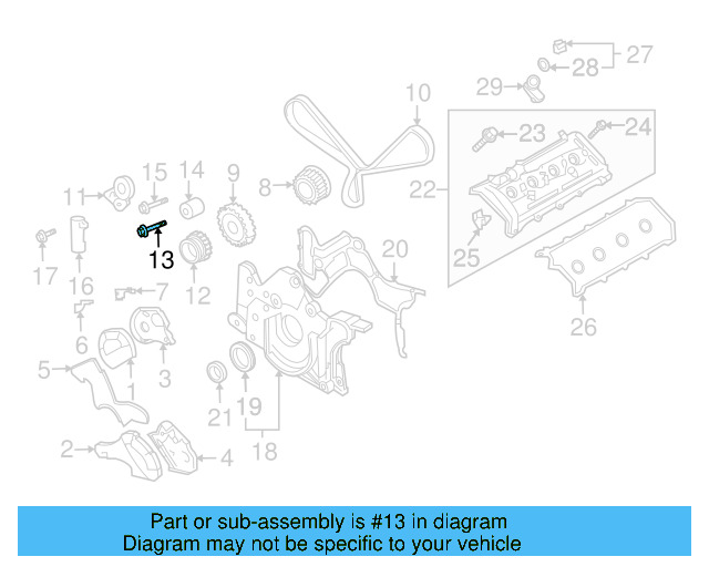 Idler Pulley Bolt N-107-058-01