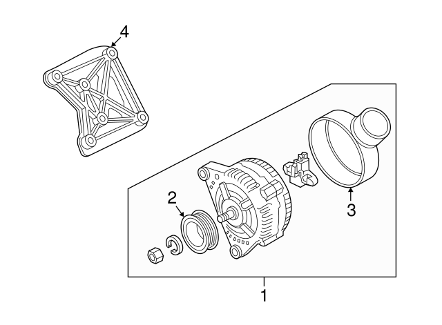 Alternator Bracket 07D-903-339-C - View 2