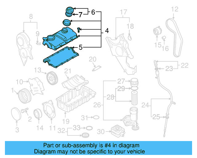 Valve Cover 03G-103-469-G - View 5