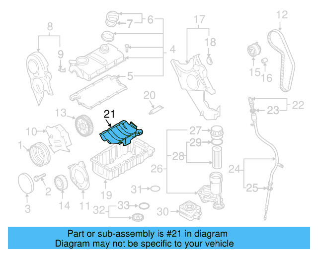 Baffle Plate 03G-103-623-A - View 13