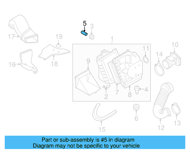 Air Cleaner Assembly Sleeve 078-133-861-D - View 10