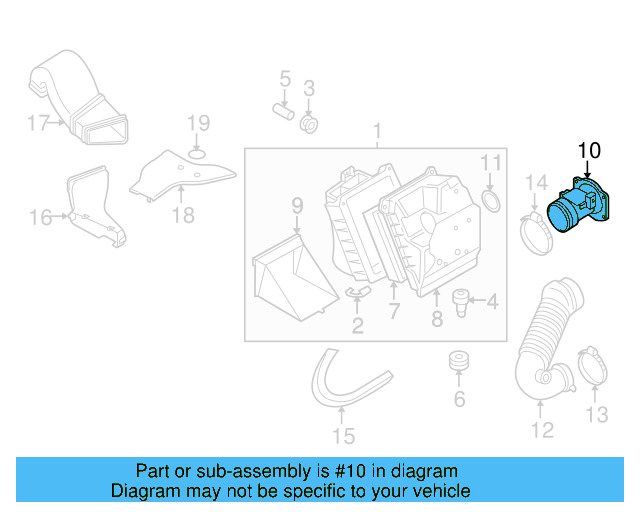 Mass Air Flow Sensor 074-906-461-B - View 7
