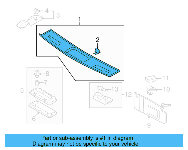 Header Trim 1Q0-867-390-M-82V - View 3