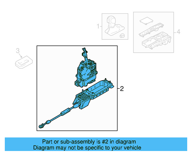 Gear Shift Assembly 3QF-713-025-P