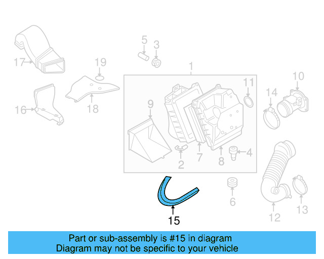 Seal Strip 8D0-129-636-B - View 2