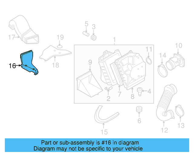 Intake Duct 3B0-129-617-G - View 19