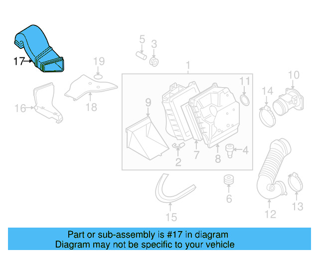 Intake Hose 3B0-129-615-M - View 9