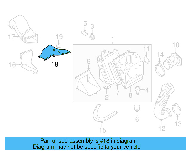 Duct Cover 8D0-133-849-A - View 2