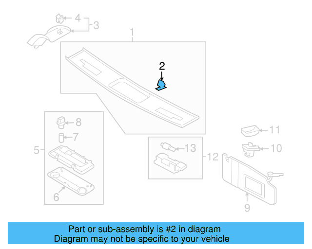 Scuff Plate Retainer 1J0-863-265 - View 7