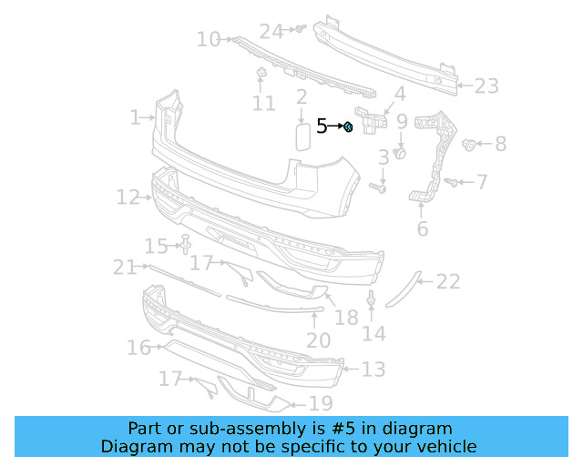 Fender Liner Nut WHT-004-694 - View 93