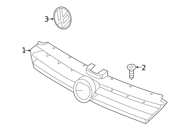 Emblem 3G0-853-601-A-JZA - View 60