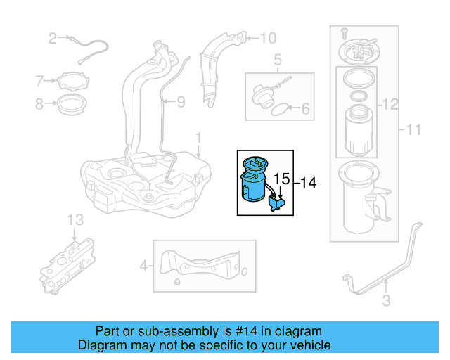 Fuel Pump Assembly 1K0-919-050-AB - View 22