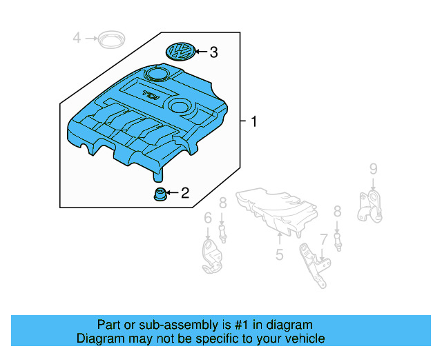Engine Cover 03L-103-925-AM - View 15