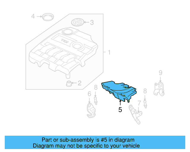 Sound Absorber 03L-103-954 - View 2
