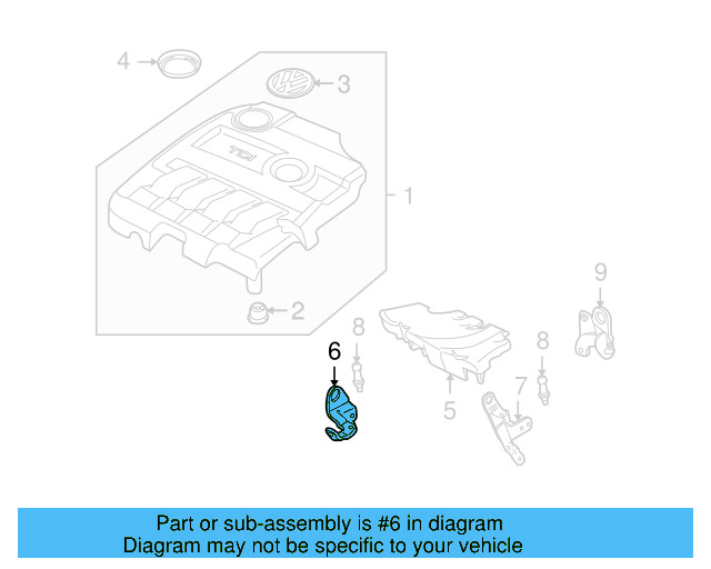 Front Bracket 03L-103-390-N - View 2