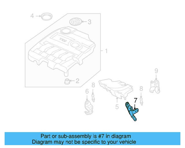 Front Bracket 03L-103-369-S - View 2