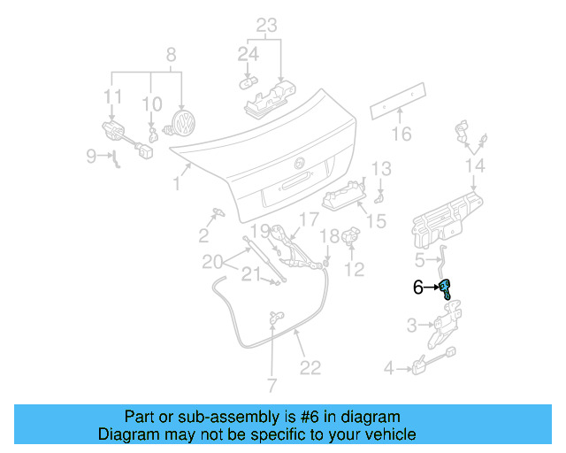 Rod Clip 3B0-827-637 - View 30