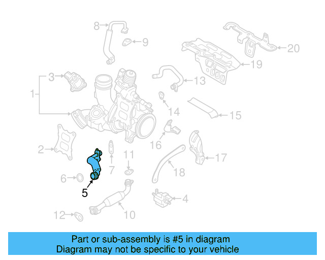 Water Outlet Pipe 06K-121-492-M - View 22