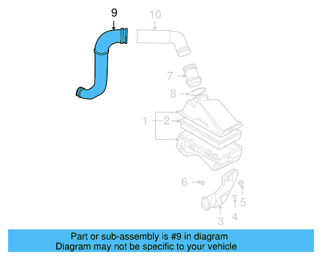 Intake Pipe 1J0-129-609-B - View 34