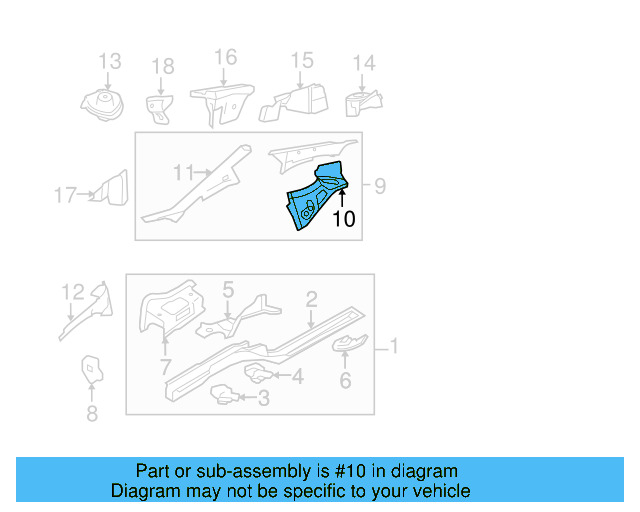 Apron Panel 5C0-805-147 - View 5