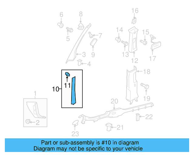 Body A 1K0-868-223-A-3U6 - View 12