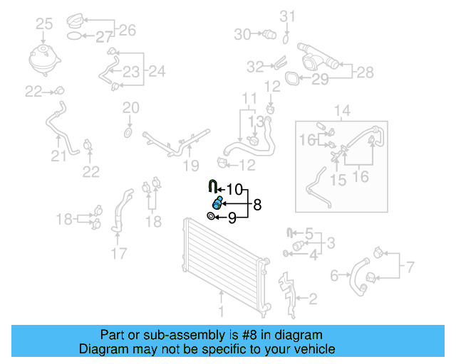 Upper Coupling 3B0-122-291-C - View 44