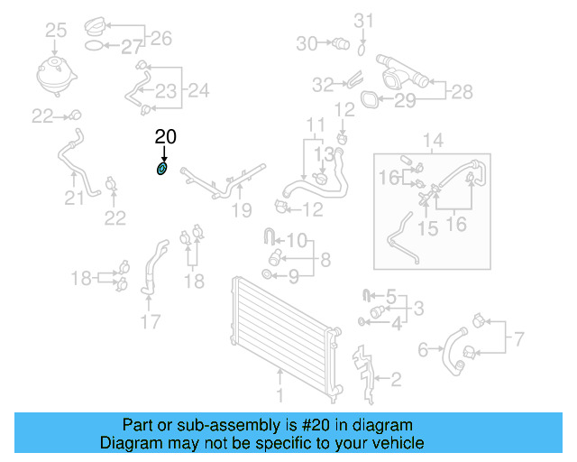 Water Hose Assembly Upper Seal N-907-653-01 - View 125