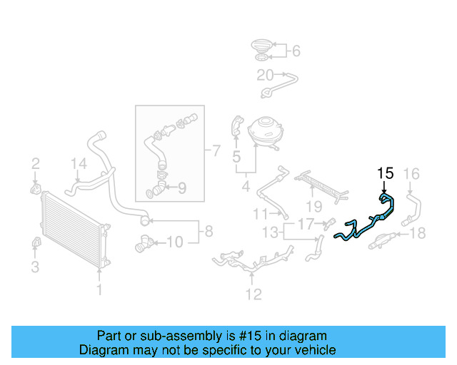 Hose 1J0-122-447-ER - View 11