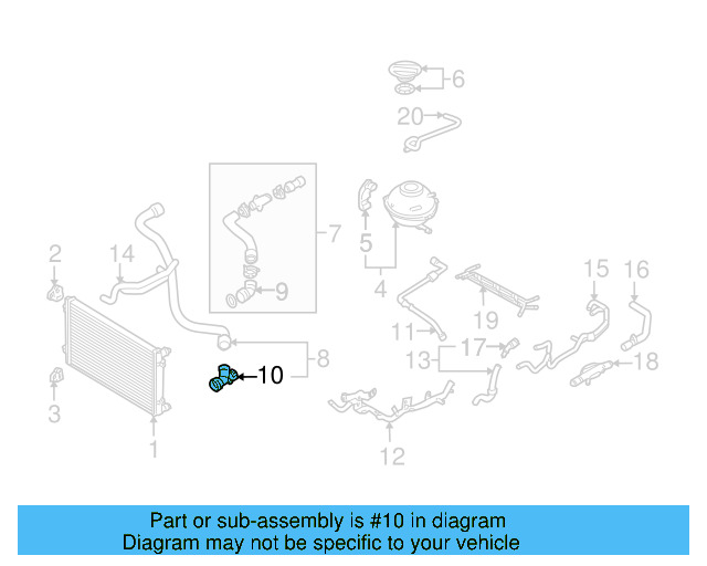 Adapter 1J0-122-291-G - View 22