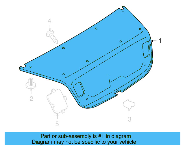 Trunk Lid Trim 1Q0-867-605-F-1BS - View 3