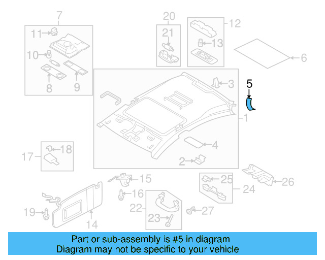 Lamp Bezel 1K0-947-133-E-82V - View 7