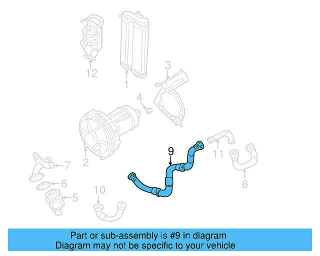 Intake Pipe 1J0-131-128-T - View 10
