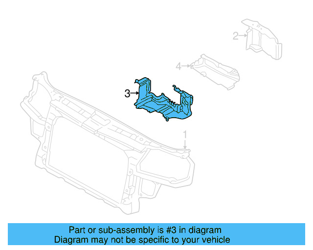 Radiator Support Air Duct 1J0-805-962-C-B41 - View 27