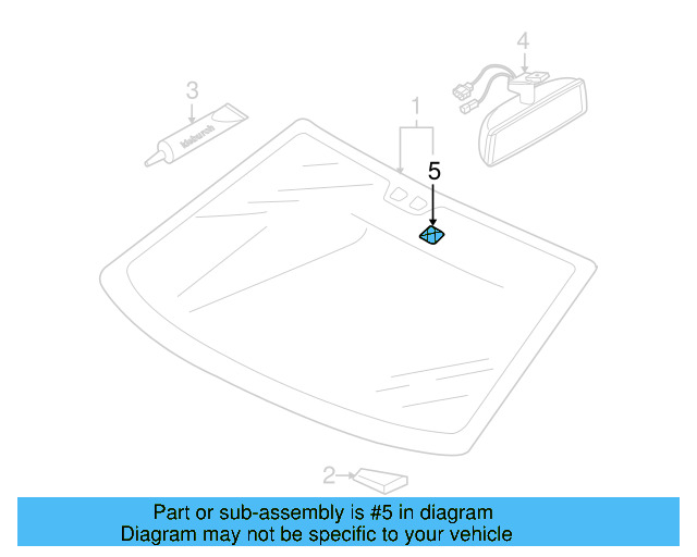 Mirror Inside Retainer Plate 3D0-845-543 - View 2