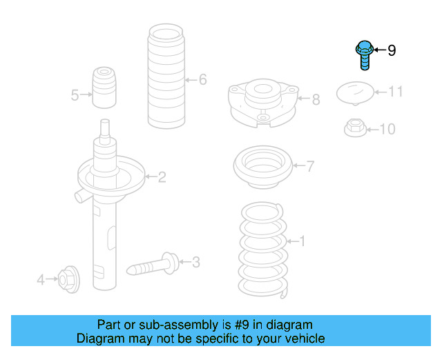 Strut Mount Bolt N-101-277-07 - View 19