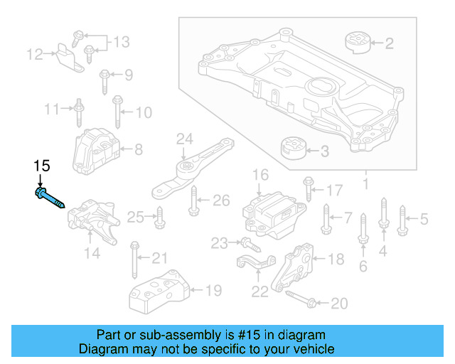 Gear Assembly Mount Bolt N-105-524-02 - View 121