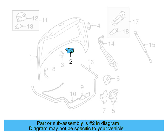 Trunk Lid Bumper 1Q0-827-499-B - View 4