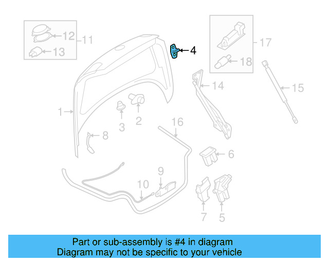 Door Lock Striker Pin 8Z0-837-033-A - View 12
